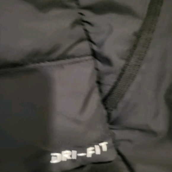 Black Windbreaker with Quilted Design and Full Zip - Picture 2 of 3